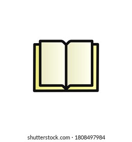 Book color gradient vector icon