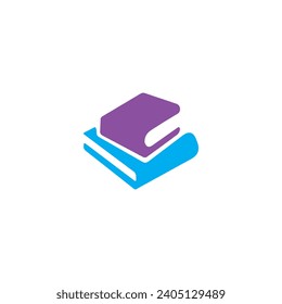 Logo-Vektordesign eines Buches