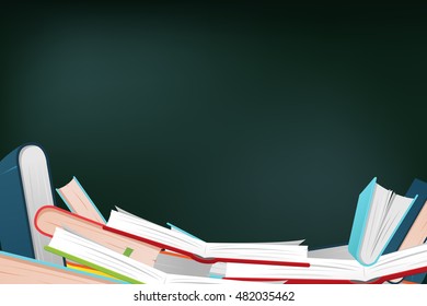 Book Color School Learn Background Vector