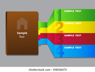 book and colorfol text box.