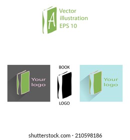 Book colorful icon. Vector logo template