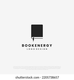 book combine with book icon logo design modern concept