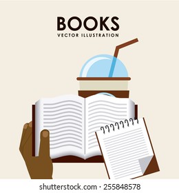 book concept design, vector illustration eps10 graphic 