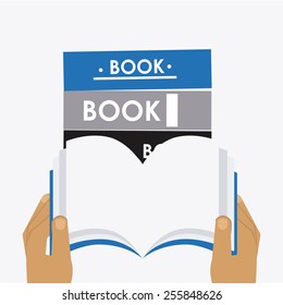 book concept design, vector illustration eps10 graphic 