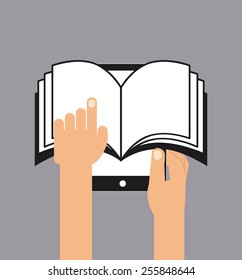 book concept design, vector illustration eps10 graphic 