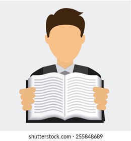 book concept design, vector illustration eps10 graphic 
