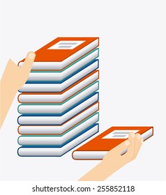 book concept design, vector illustration eps10 graphic 