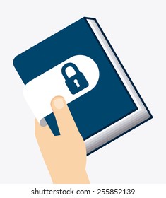 book concept design, vector illustration eps10 graphic 
