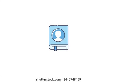 Book concept icon in trendy flat style isolated on white background. Book concept symbol. Vector illustration