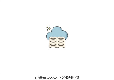 Book concept icon in trendy flat style isolated on white background. Book concept symbol. Vector illustration