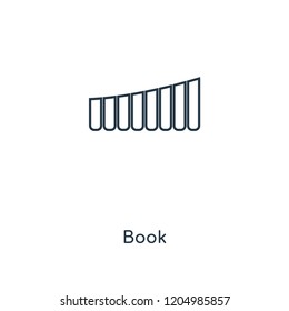 Book concept line icon. Linear Book concept outline symbol design. This simple element illustration can be used for web and mobile UI/UX.