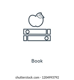 Book concept line icon. Linear Book concept outline symbol design. This simple element illustration can be used for web and mobile UI/UX.