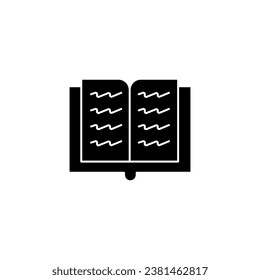 book concept line icon. Simple element illustration. book concept outline symbol design.
