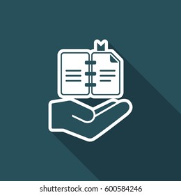 Book concept - Vector flat icon