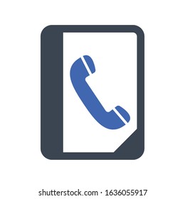 Book, contact icon, vector graphics