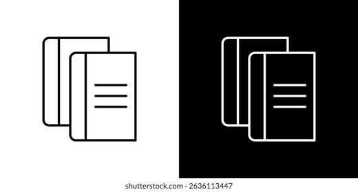 Buchkopie-Symbol-Konzept für Grafikdesign, Website, UI. EPS