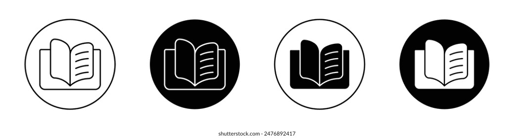 Icono de Vector de copia de libro en estilo plano.