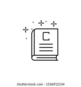 Book copywriting icon. Element of copywriting icon