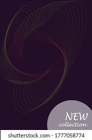 Book cover abstrat lines design