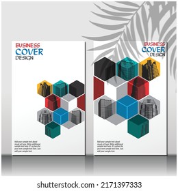 Book Cover, Annual report, brochure, flyer design template vector. Leaflet, presentation book cover templates, layout in A4 size