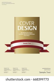 Book cover, Annual report design layout. Brochure, catalog. Business vector template. Simple pattern. Flyer promotion. magazine, Presentation cover. Abstract Vector illustration. ribbon decoration.