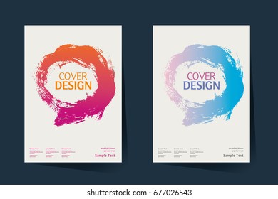 Book cover, Annual report design layout. Brochure, catalog. Business vector template. Simple pattern. Flyer promotion. magazine, Presentation cover. Abstract Vector illustration. brush paint vector.