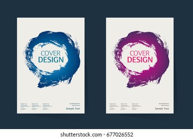 Book cover, Annual report design layout. Brochure, catalog. Business vector template. Simple pattern. Flyer promotion. magazine, Presentation cover. Abstract Vector illustration. brush paint vector.