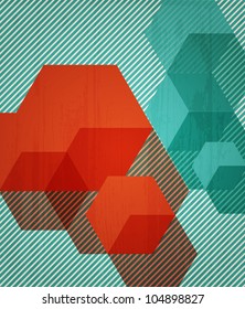 Book cover background design. Retro style