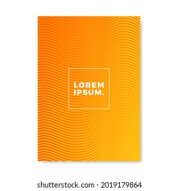 Book cover brochure design with gradient colors and halftone style. Vector illustration.