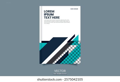 Book cover brochure designs in geometric style. Vector graphics.
