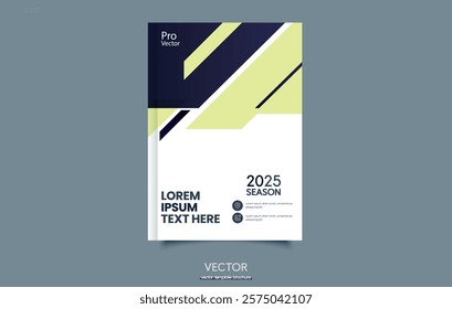 Book cover brochure designs in geometric style. Vector graphics.