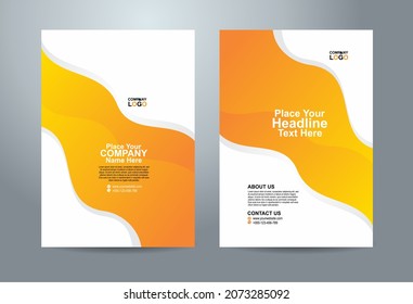 Book cover, brochure, flyer, annual report, magazine, poster, corporate presentation, portfolio, banner design A4 template vector illustration.