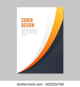 Book cover brochure modern style design. Vector illustration.