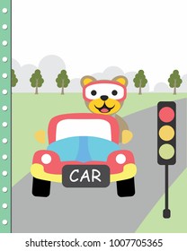book cover for children, cartoon poster vector
