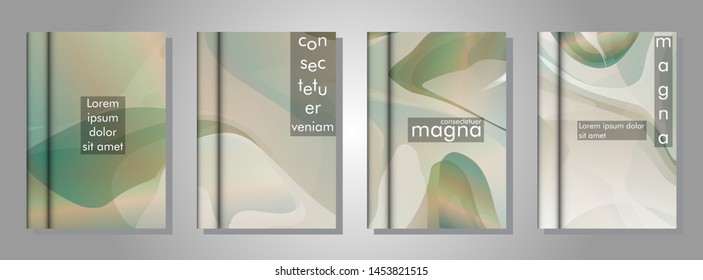 book cover collection with a wavy background. suitable for anything. vector illustration of eps 10