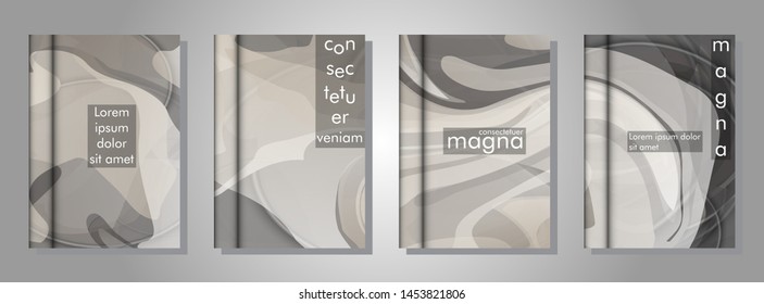 book cover collection with a wavy background. suitable for anything. vector illustration of eps 10