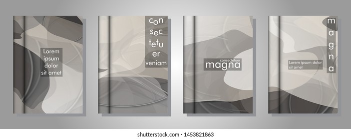 book cover collection with a wavy background. suitable for anything. vector illustration of eps 10