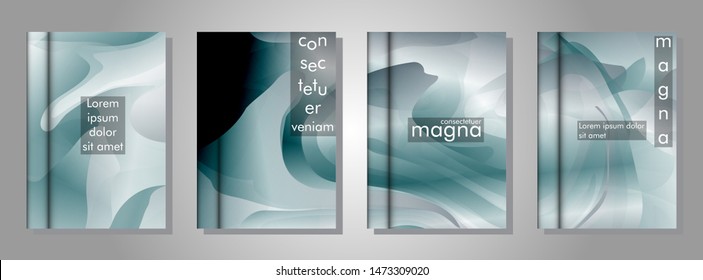 book cover collection with a wavy background. suitable for anything. vector illustration of eps 10