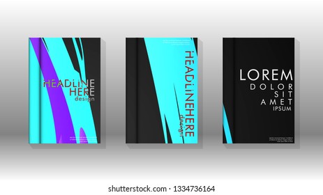 Book Cover colorful geometric backgrounds. Simple form composition. Eps10 vector spray template