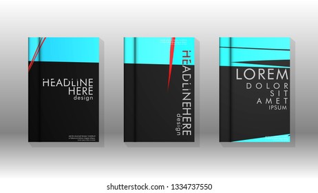 Book Cover colorful geometric backgrounds. Simple form composition. Eps10 vector spray template