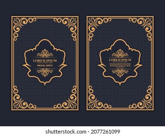 Book cover design in A4 size. Annual report.Brochure design. Simple pattern. Flyer,promotion