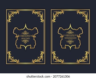 Book cover design in A4 size. Annual report.Brochure design. Flyer,promotion