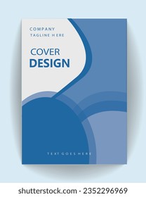 Buchcover-Design a4-Größe Flyer. druckbare Dokumentvorlage für die Buchabdeckung, Vektorgrafik.