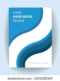 book cover design a4 size flyer. book cover design printable document template vector.