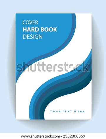 book cover design a4 size flyer. book cover design printable document template vector.