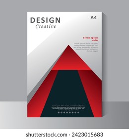 Diseño de la cubierta del libro, fondo abstracto para el folleto, diseño de la plantilla de folleto. Informe anual, catálogo, negocio corporativo. simple Volante, revista. Vector eps 10