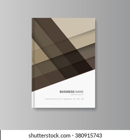 book cover design with abstract background first page / professional brochure for business