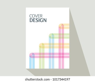 Book cover design. Annual report layout. Brochure, catalog. Business vector template. Simple Flyer promotion. magazine, Presentation cover. Abstract Vector illustration.