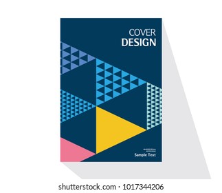 Book cover design. Annual report layout. Brochure, catalog. Business vector template. Simple Flyer promotion. magazine, Presentation cover. Abstract Vector illustration.