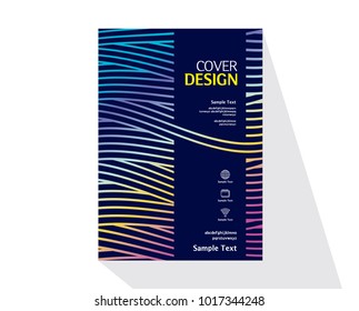 Book cover design. Annual report layout. Brochure, catalog. Business vector template. Simple Flyer promotion. magazine, Presentation cover. Abstract Vector illustration.